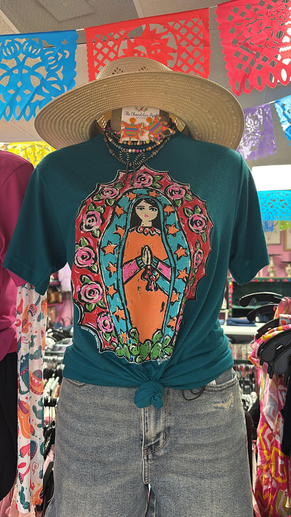 LADY OF GUADALUPE TEE - JADE