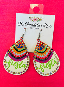 FIESTA EARRINGS - WHITE