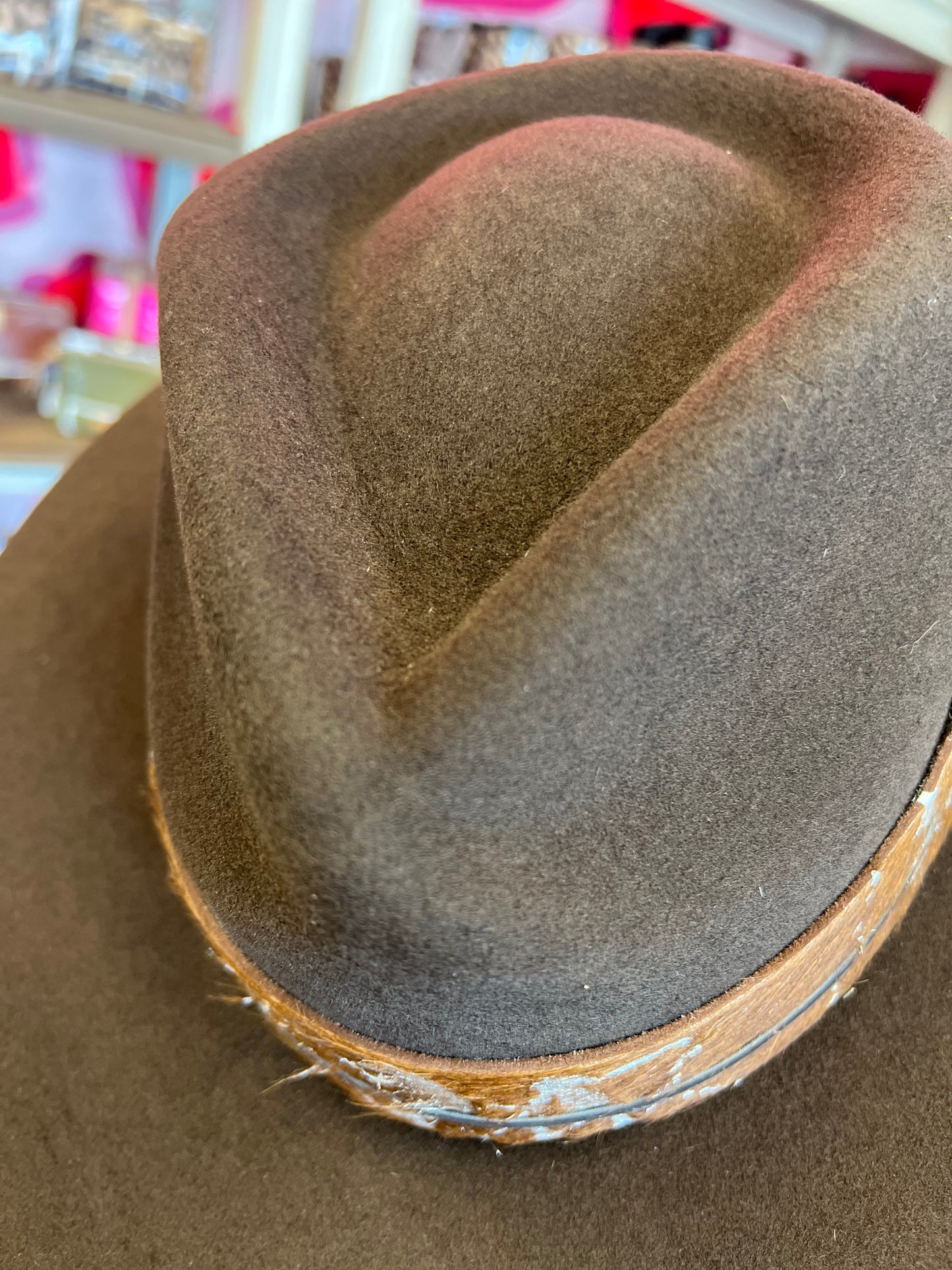 CORRAL DAKOTA FELT HAT - CHOCOLATE