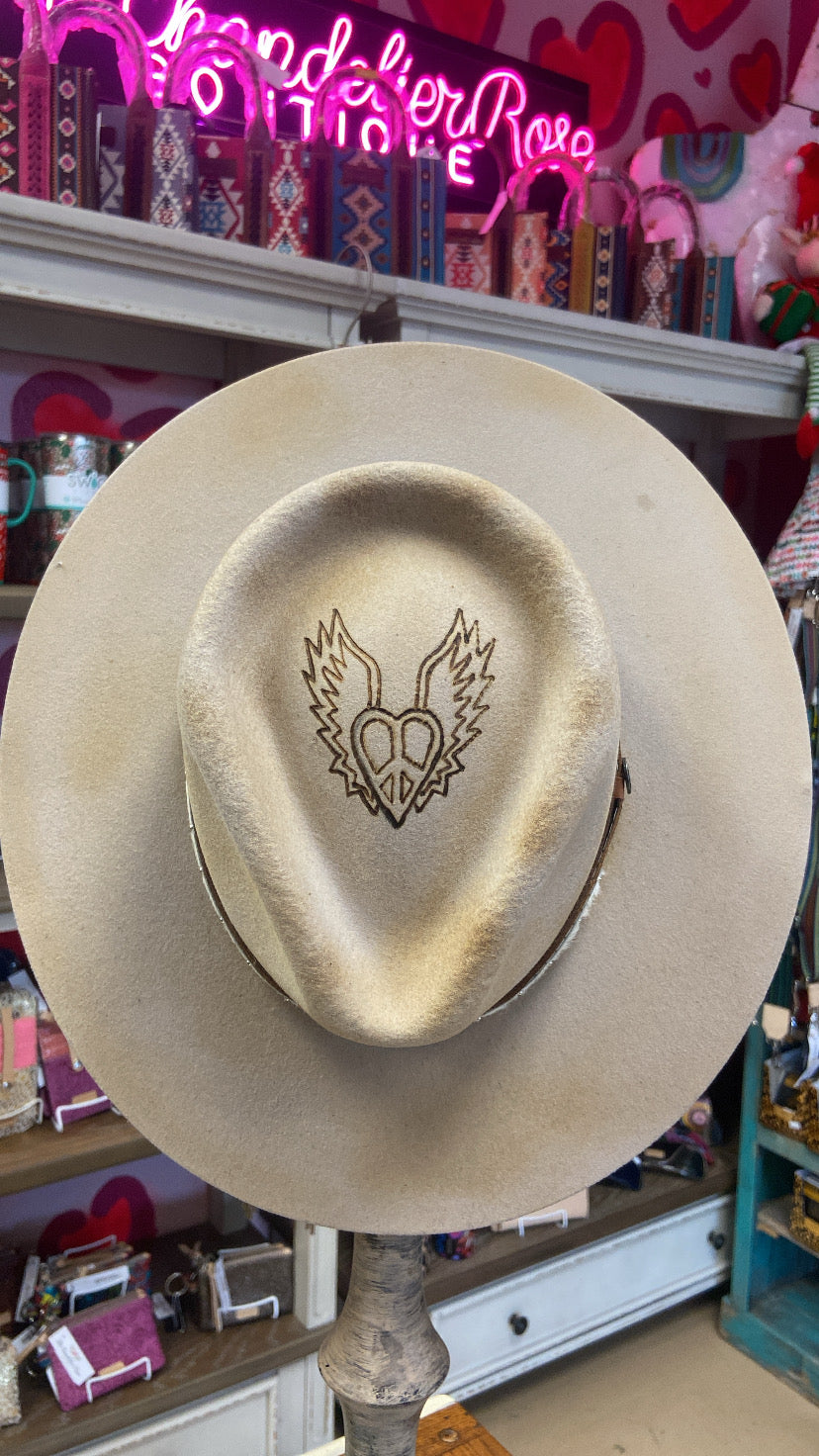 CORRAL REBEL FELT HAT - TAN