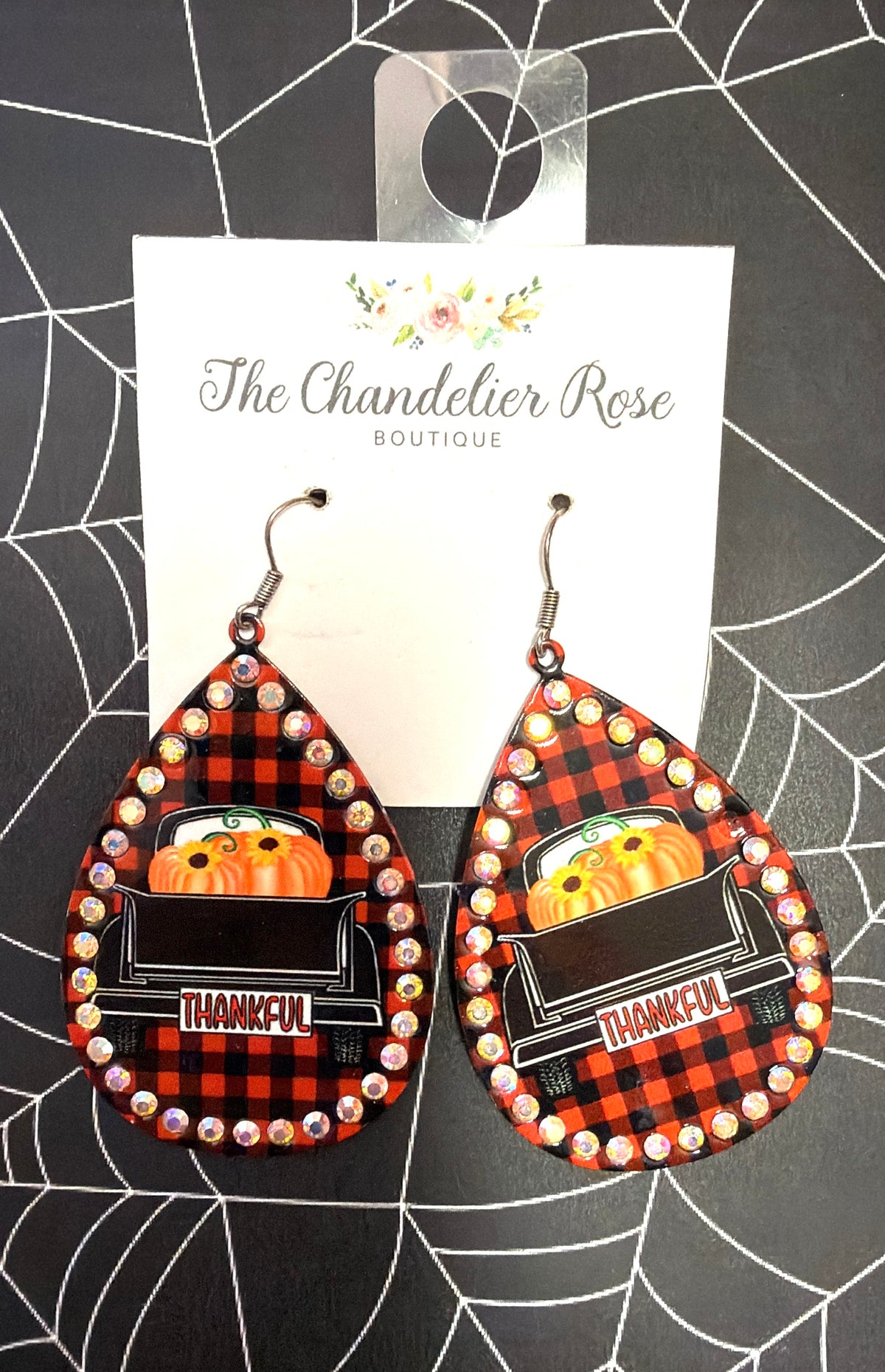 Thankful Plaid Earrings