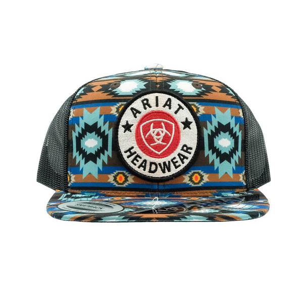 ARIAT WESTERN YOUTH BOYS SOUTHWEST ROUND PATCH MC CAP