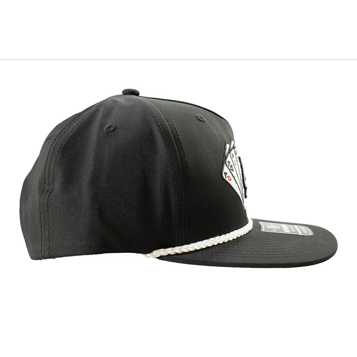 ARIAT MENS CAP R112 ACES 3D EMBROIDERED BLACK