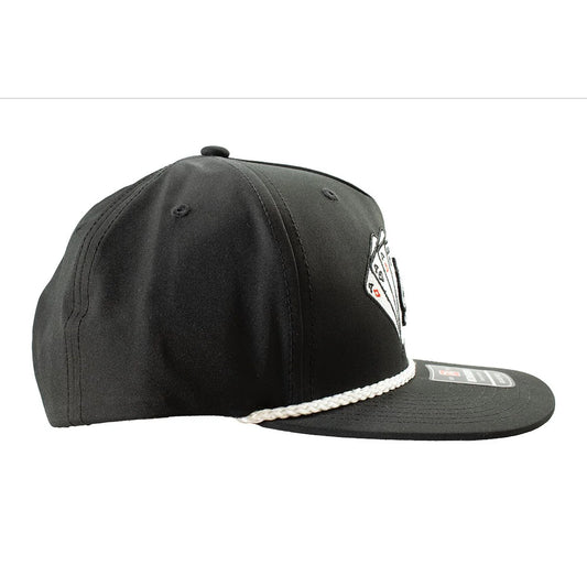 ARIAT MENS CAP R112 ACES 3D EMBROIDERED BLACK