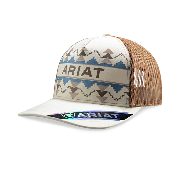 ARIAT LADIES CAP SOUTHWEST PATTERN KHAKI