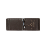 ARIAT MONEY CLIP SUNBURST BASKTWEAVE BROWN
