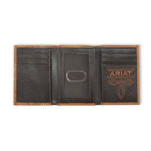 ARIAT TRIFOLD CROSS STITCH PATCH MEDIUM - BROWN