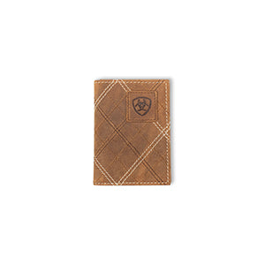 ARIAT TRIFOLD CROSS STITCH PATCH MEDIUM - BROWN