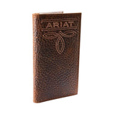 ARIAT RODEO BUG STITCH WALLET - BROWN