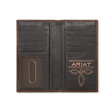 ARIAT RODEO BUG STITCH WALLET - BROWN