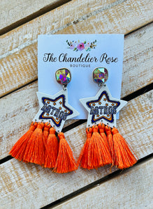 Astro Star Fringe Earrings