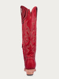 CORRAL WOMEN'S RED EMBROIDERY TALL TOP WESTERN BOOTS - A4465