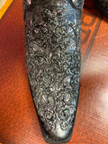 CORRAL WOMEN'S BLACK GLITTER OVERLAY & EMBROIDERY TRIAD TALL TOP WESTERN BOOT - C4049