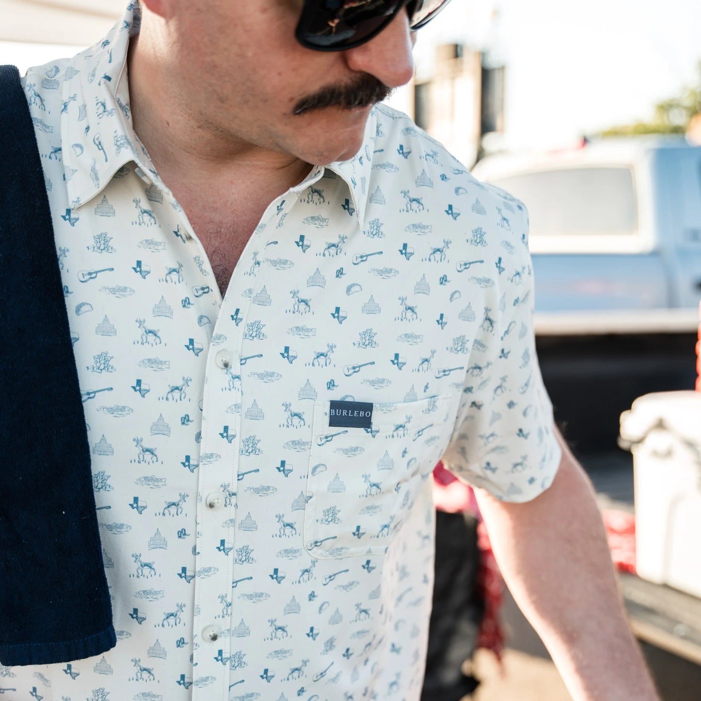 Burlebo Performance Button Up Shirt - Lone Star State