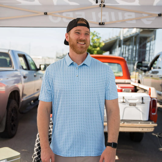Burlebo Performance Polo - TEXAS LIGHT BLUE