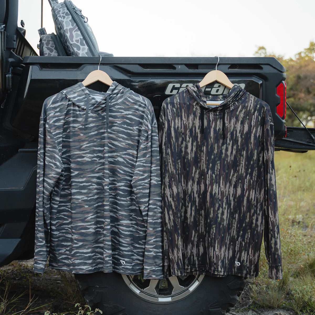 Burlebo Performance Hoodie - Tiger Stripe Camo - Wetland