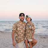 Burlebo Short Sleeve Tee - Pintail Camo - Jumping Trout Pocket Tee