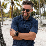 Burlebo Performance Polo - Stars and Stripes - Navy