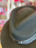 CORRAL DAKOTA FELT HAT - BLACK