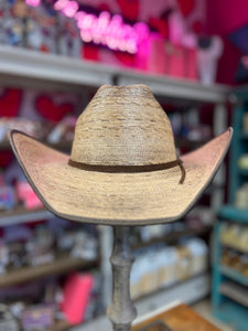 CORRAL GUNSMOKE STRAW HAT - NATURAL BURNED