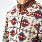 Burlebo Mountain Fleece Sherpa Quarter Zip - Arizona Aztec