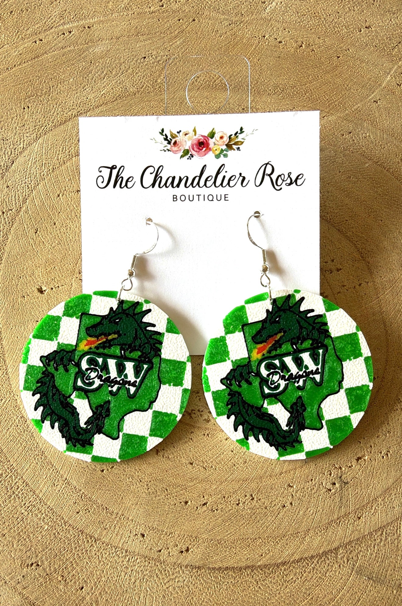 Dragons Checkered Earrings