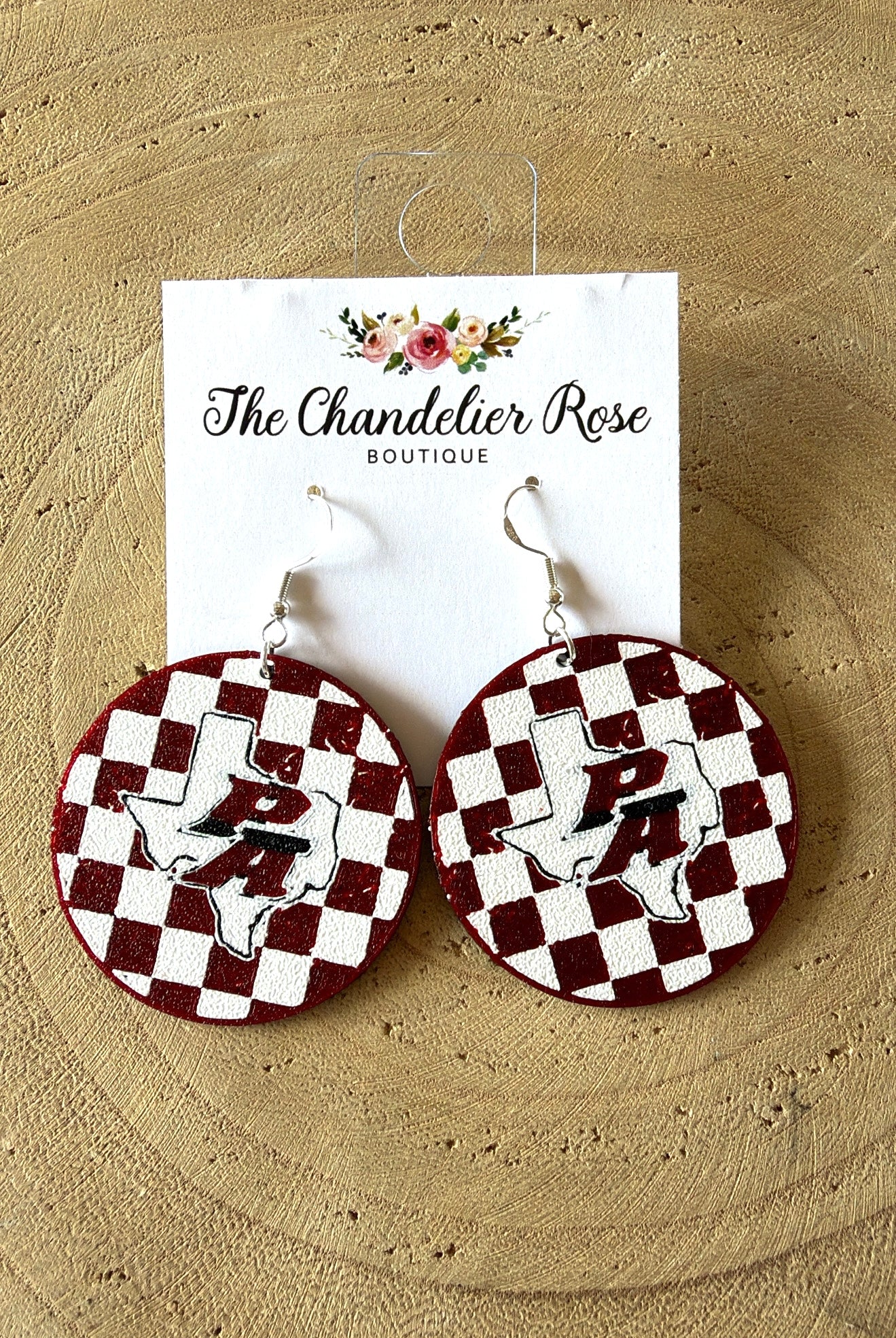 Aggies Checkered Earrings