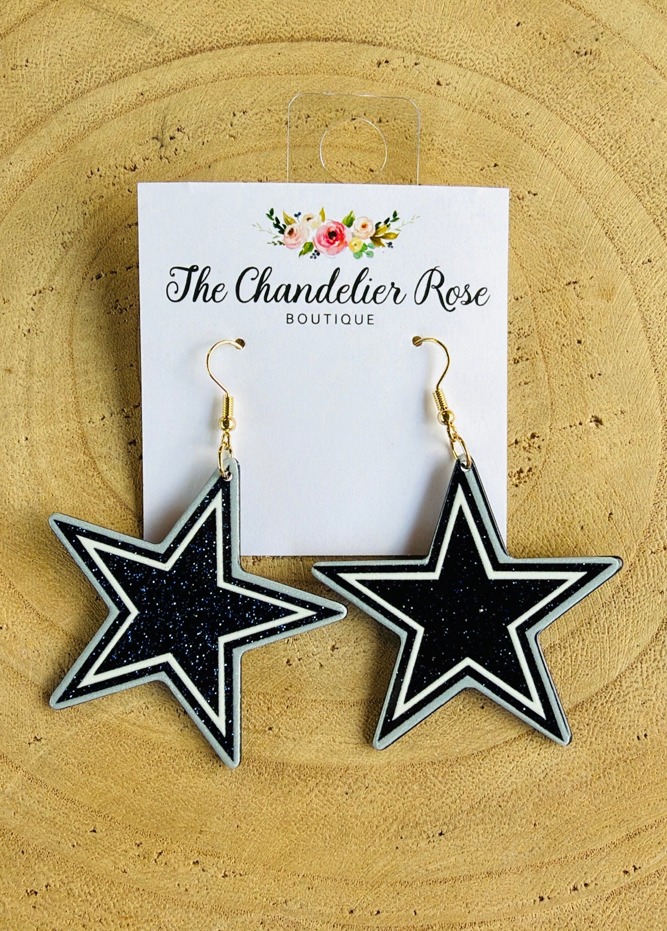 COWBOYS STAR EARRINGS