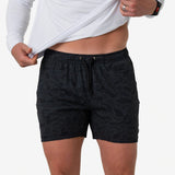 Burlebo 5.5" Athletic Short - Black Camo - Black Liner