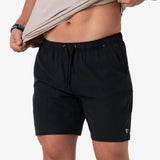 Burlebo 7" Athletic Short - Heather Black - Retro Duck Camo Liner