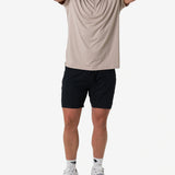 Burlebo 7" Athletic Short - Heather Black - Retro Duck Camo Liner