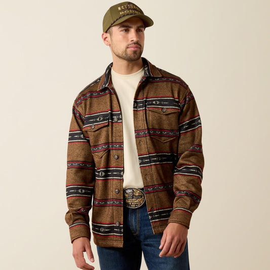 ARIAT MENS CALDWELL PRINTED JACKET - TOFFEE SERAPE