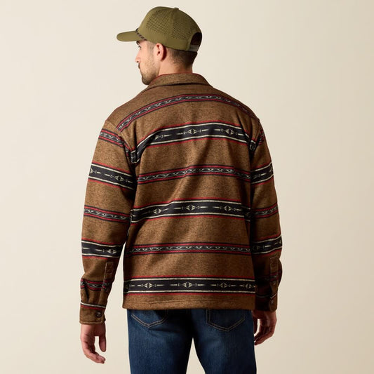 ARIAT MENS CALDWELL PRINTED JACKET - TOFFEE SERAPE