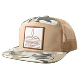 ARIAT CAP 7 PANEL CAMO BOOT STITCH - KHAKI