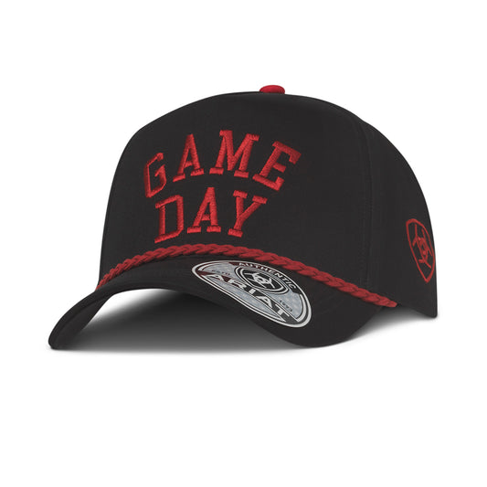 ARIAT GAME DAY BLACK AND RED CAP