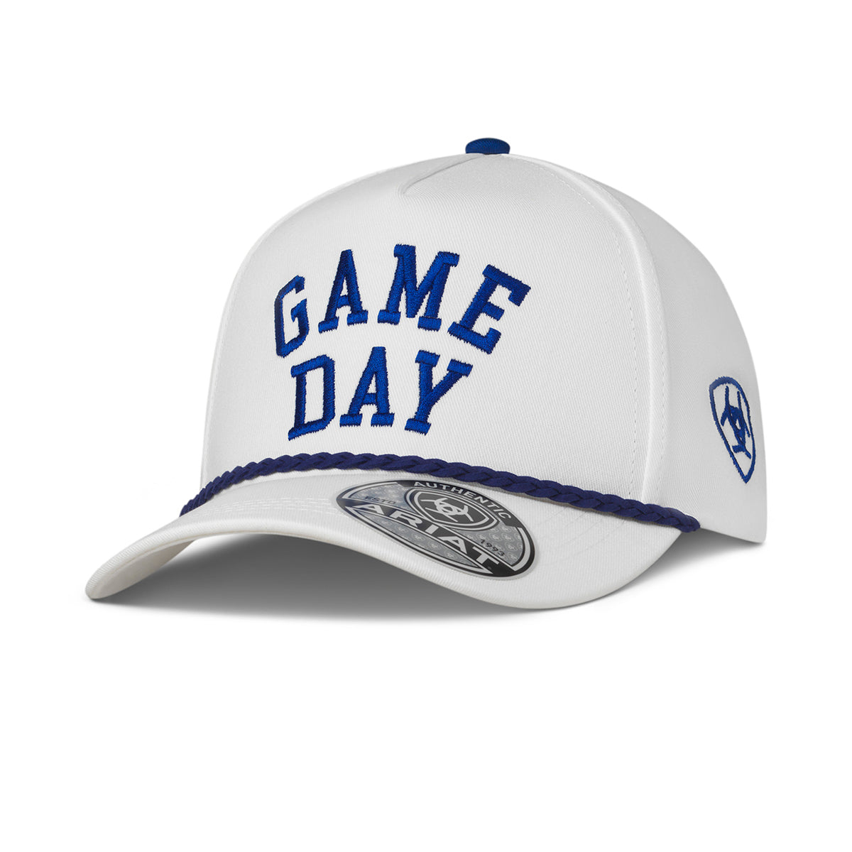 ARIAT CAP SNAP BACK GAME DAY WHITE BLUE