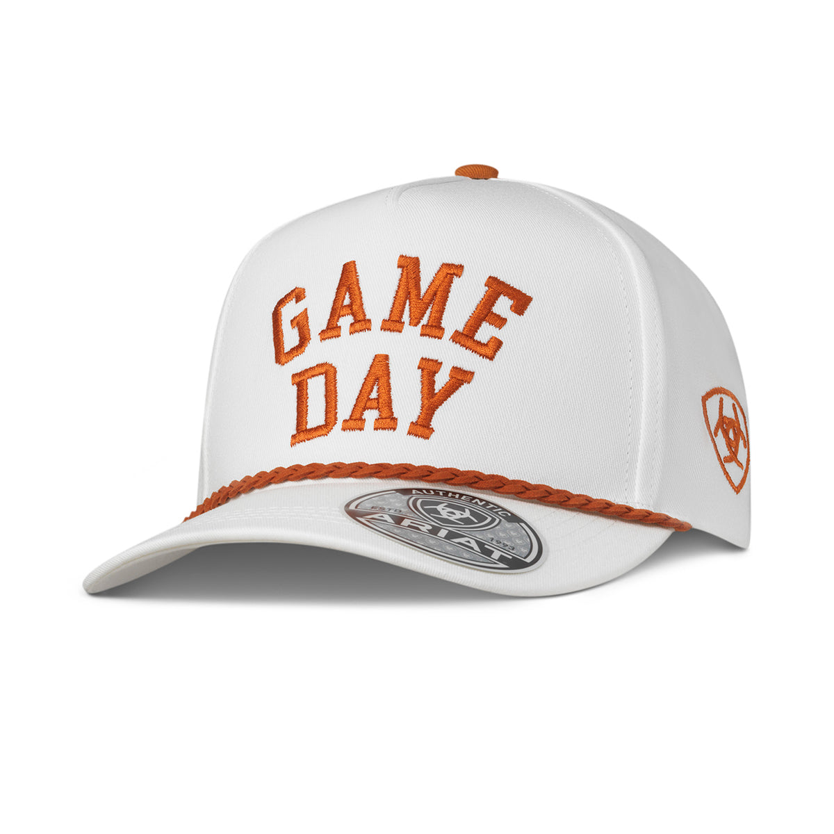 ARIAT CAP SNAP BACK GAME DAY WHITE ORANGE