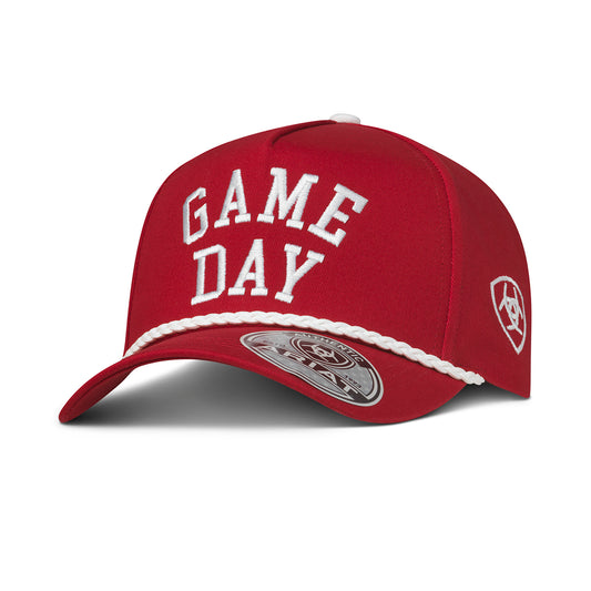 ARIAT GAME DAY RED AND WHITE CAP