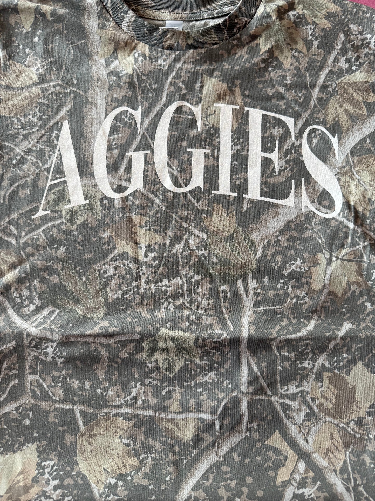 AGGIES CAMO TEE - DIRTY WHITE INK