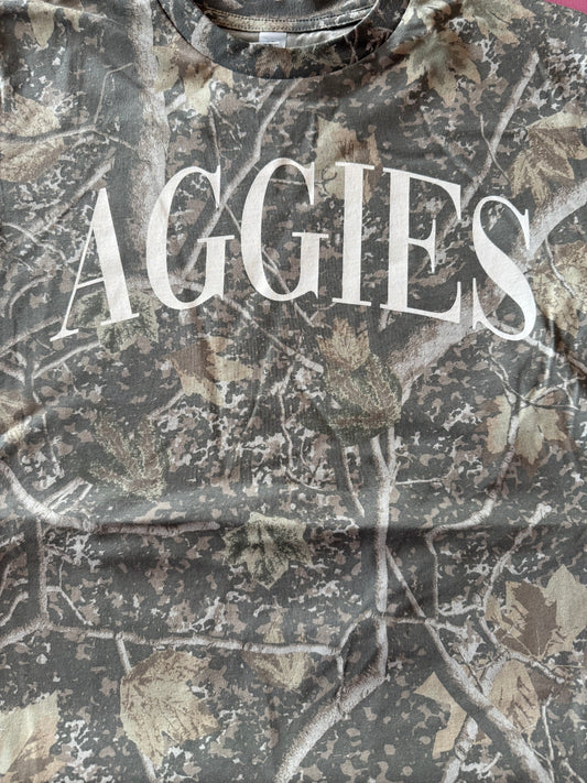 AGGIES CAMO TEE - DIRTY WHITE INK