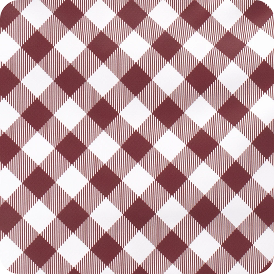 SWIG LIFE GAMEDAY GINGHAM MAROON Loopi Tote Bag