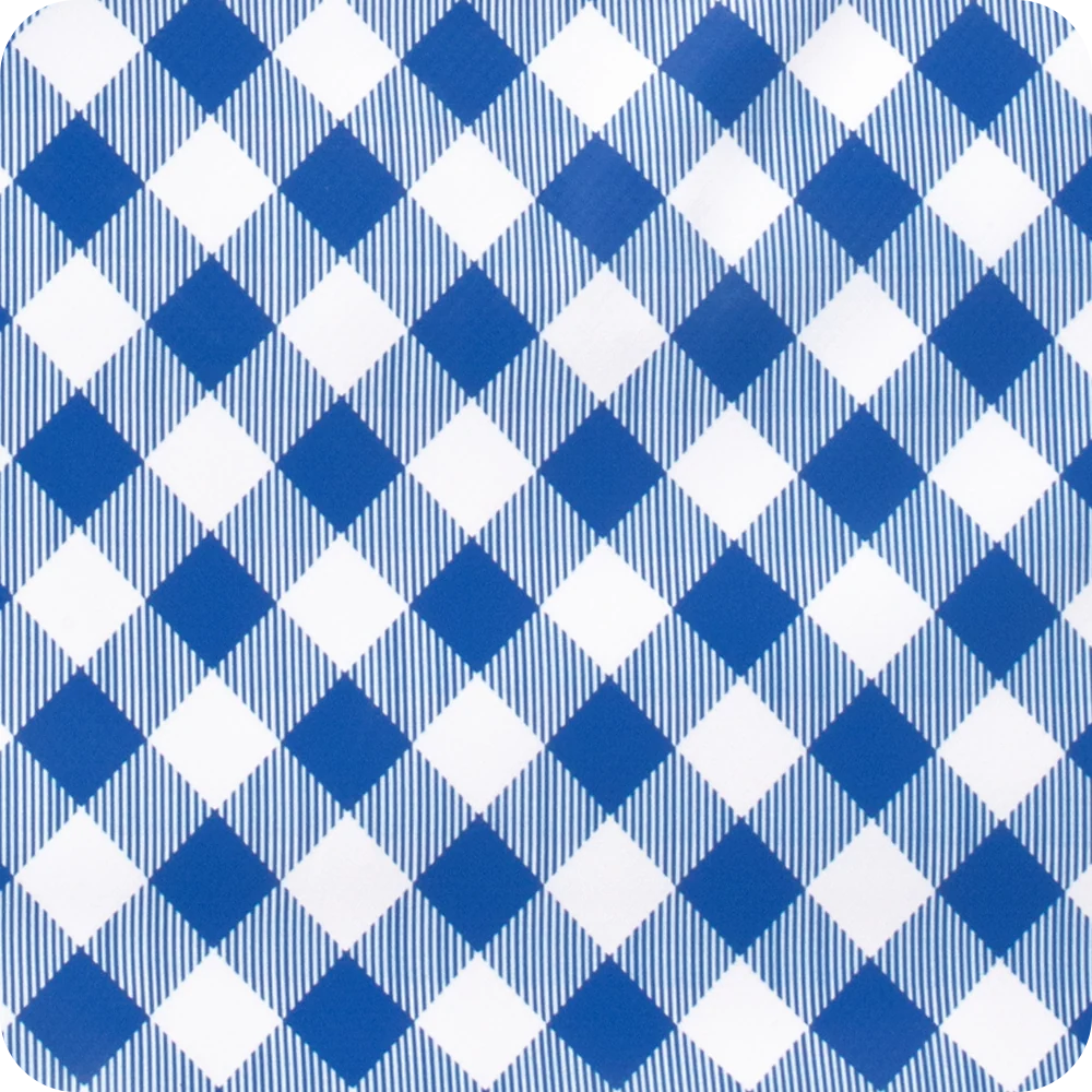 SWIG LIFE GAMEDAY GINGHAM ROYAL BLUE Loopi Tote Bag