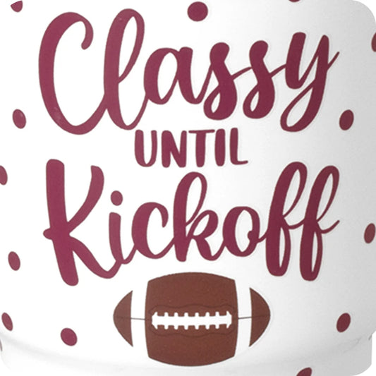 SWIG LIFE CLASSY 'TIL KICKOFF MAROON Swig Shot 2oz