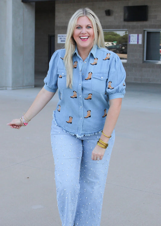 THE BAILEY TOP - BURNT ORANGE