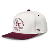 Burlebo Performance Cap  - Outdoors - Cream and Maroon