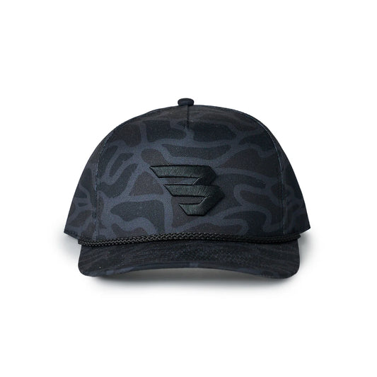 BURLEBO FLYING B BLACK CAMO CAP