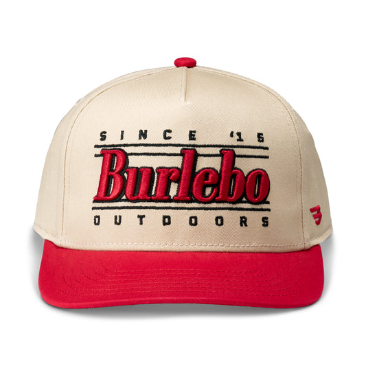 Burlebo Performance Cap  - Retro - Cream and Red