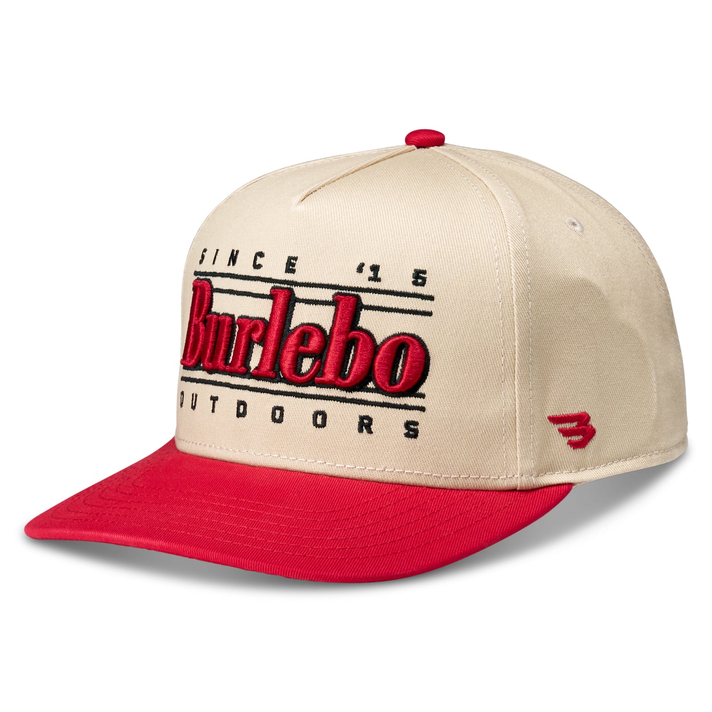 Burlebo Performance Cap  - Retro - Cream and Red