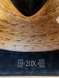 CORRAL GUNSMOKE STRAW HAT - NATURAL BURNED