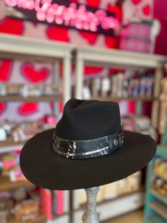 CORRAL DAKOTA FELT HAT - BLACK